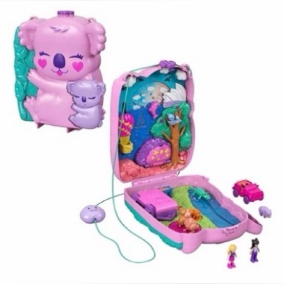 Polly Pocket Travel Koala AND Teddy Bear Purse Play Sets-EUC-Completed Sets! - Picture 11 of 16